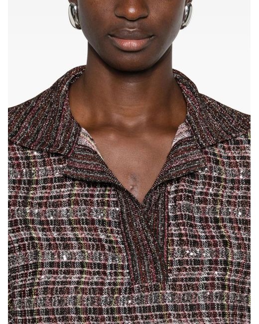 Missoni Brown V-Neck Sweater