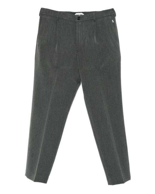 NEW YORK RESIDENT Gray Pleated Tailored Trousers for men