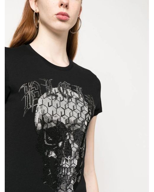 Philipp Plein Black Sexy Pure Skull T-Shirt