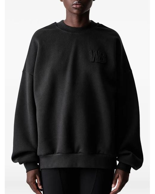 WRSTBHVR Black Verice Logo-Patch Sweatshirt