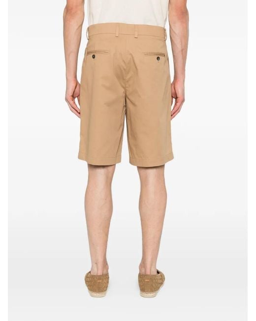 Amaranto Natural Belt-Loops Shorts for men
