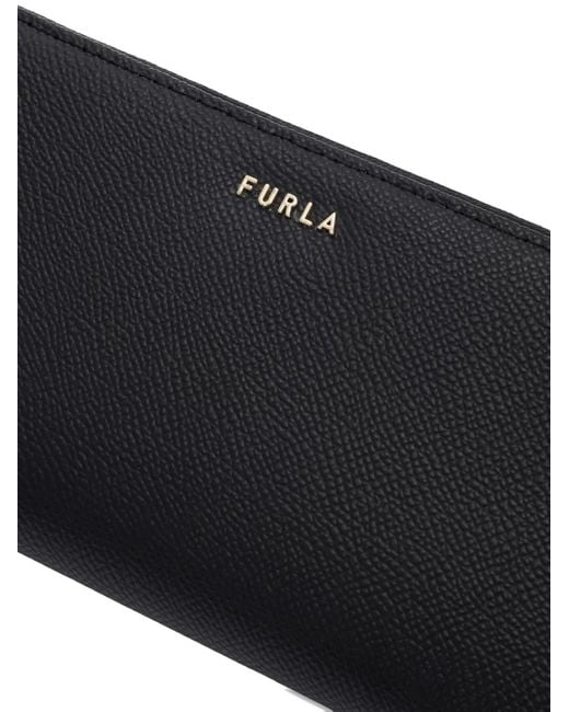 Furla Black Classic Zip-Around Wallet