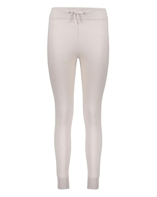 Moorer White Zip-Up Drawstring Trousers Set