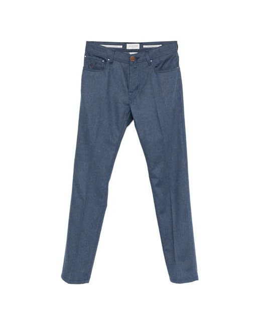 Jacob Cohen Blue Bard Trousers for men