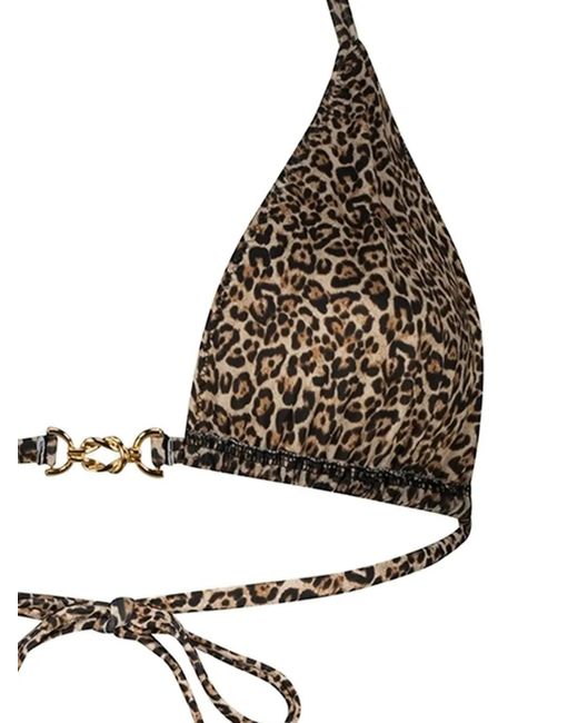 Paramidonna White Gia Leopard-Print Bikini