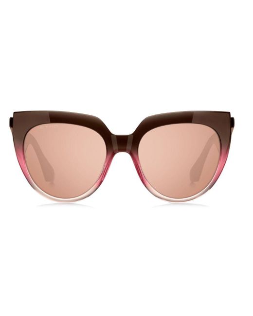 Etro Brown Tailoring Cat-eye Frame Sunglasses
