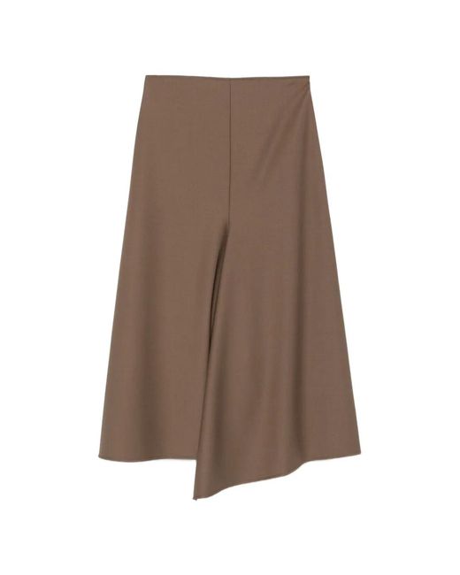 Nude Wollen Rok in het Brown