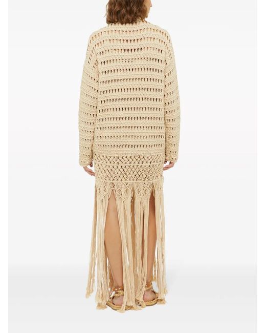 Alanui Natural Love Letter To India Crochet Cardigan