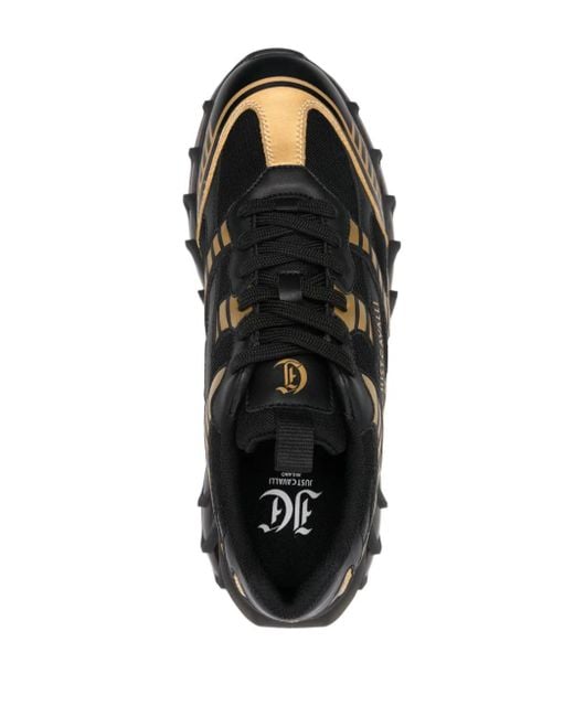 Just Cavalli Black Leto Dis.2 Sneakers for men