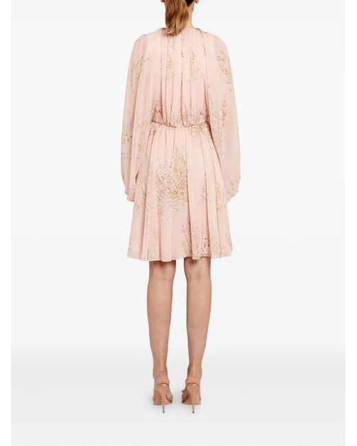 Giambattista Valli フローラル ミニドレス Pink