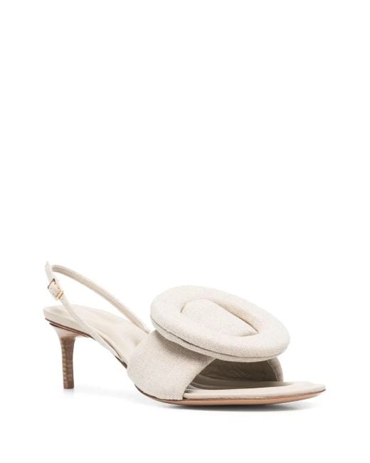 Jacquemus Natural Cuscinu Slingback Sandals
