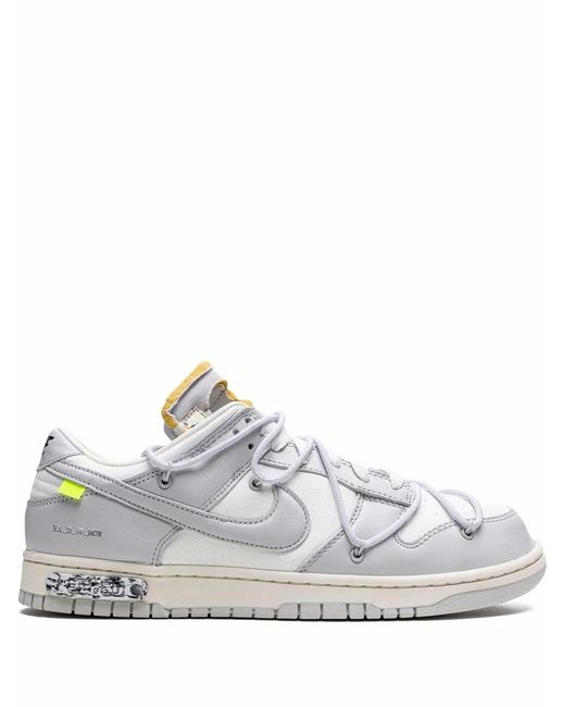NIKE X OFF-WHITE White Dunk Low "Lot 49" Sneakers