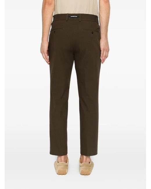 Karl Lagerfeld Gray Pleated-Design Trousers for men