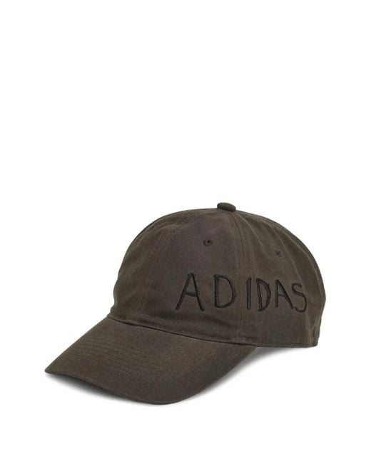 Adidas Brown Embroidered-Logo Baseball Cap