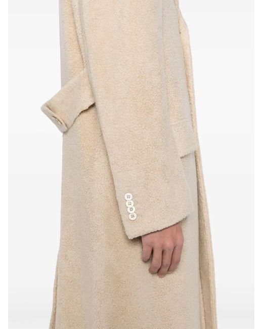 Kiton Natural Single-Breasted Coat for men