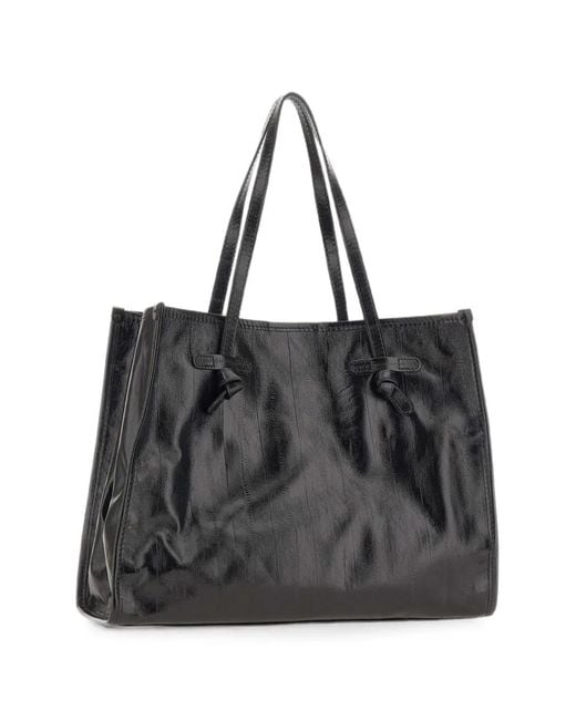MARCELLA CLUB Black Marcella Glossy Shoulder Bag