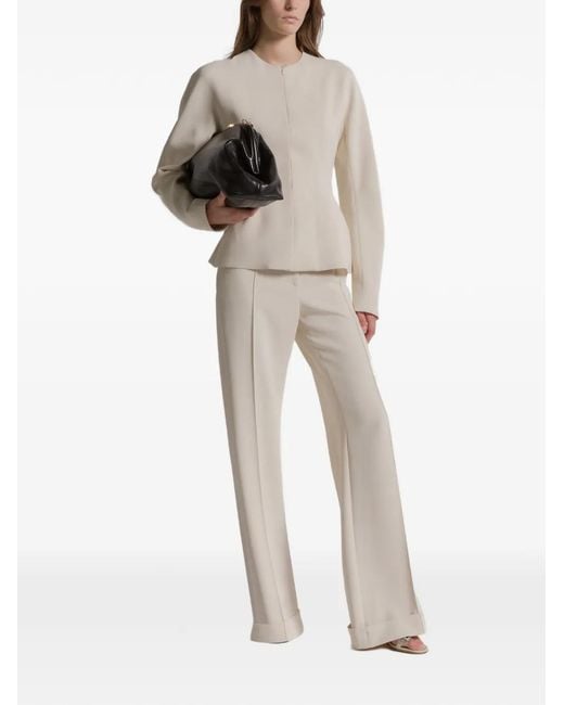 Alberta Ferretti Natural Zip-Fastening Caddy Jacket