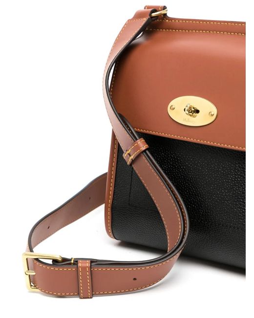 Mulberry Orange Small Antony Leather Bag