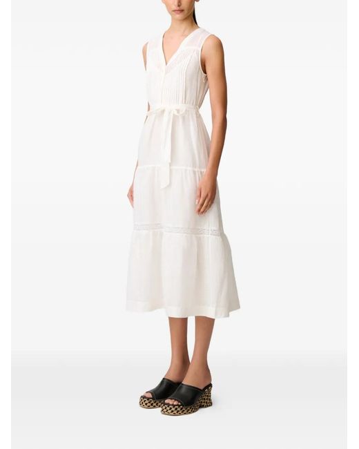 Claudie Pierlot White Flowy Maxi Dress