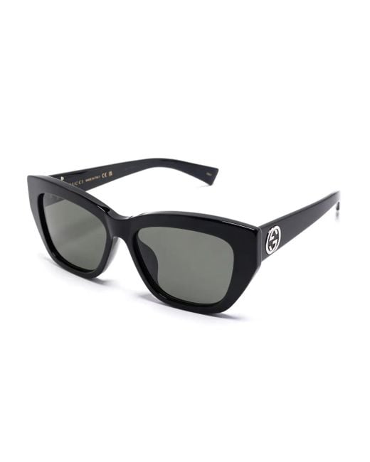Gucci Black Square-Frame Sunglasses