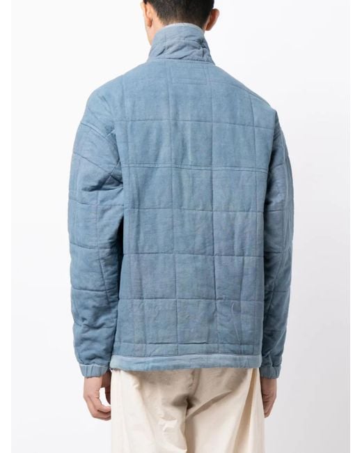 STORY mfg. Blue Polite Padded Organic Cotton Jacket for men