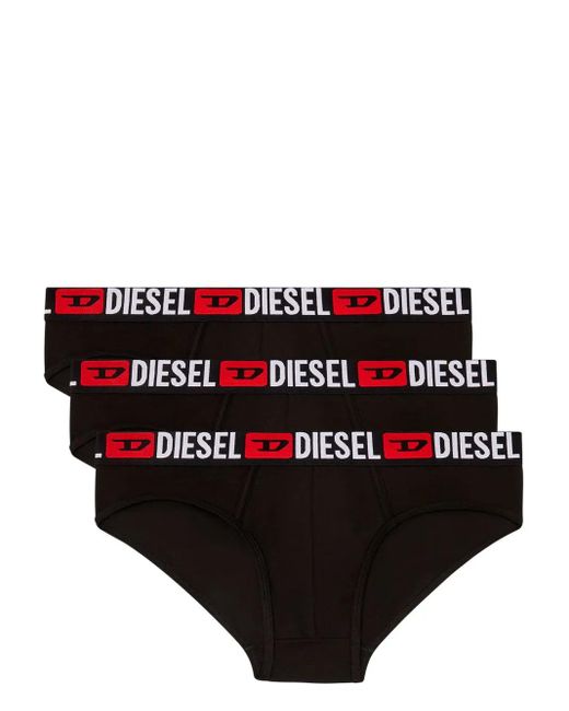 Pack de tres calzoncillos Umbr-Andre DIESEL de hombre de color Red