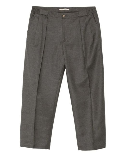 Briglia 1949 Gray Portobellos Pleated Trousers for men
