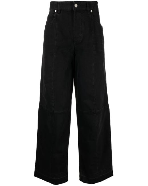 Isabel Marant Black Jorel Panelled Trousers for men