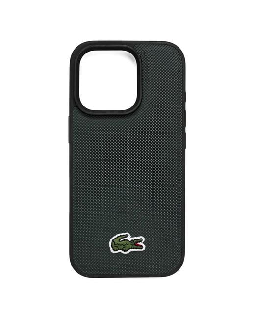 Lacoste Black Logo-Plaque Iphone 16 Pro Case