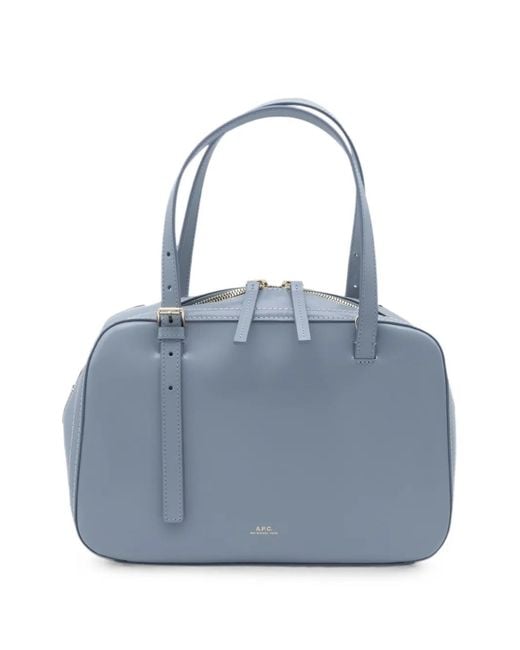 A.P.C. Blue Virginie Box Bag
