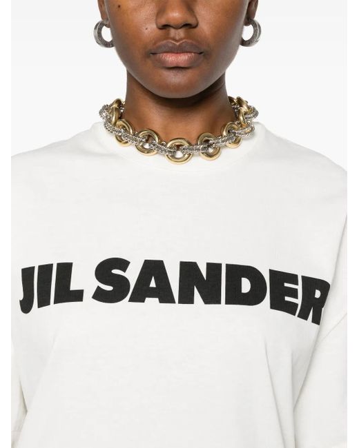 Jil Sander ロゴ Tシャツ White