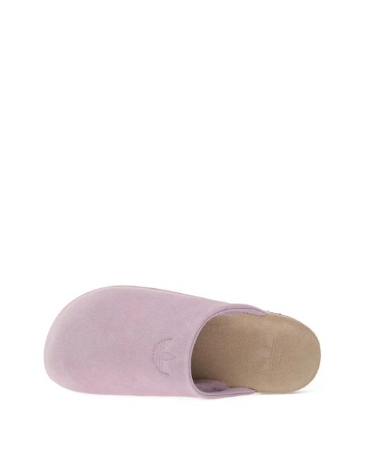 Adidas Purple Adimule Logo-Embossed Slippers
