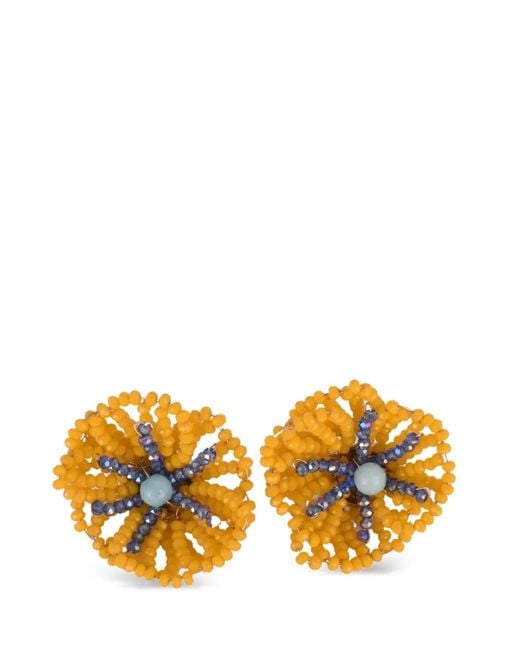 Rosantica Orange Codette Beaded Earrings