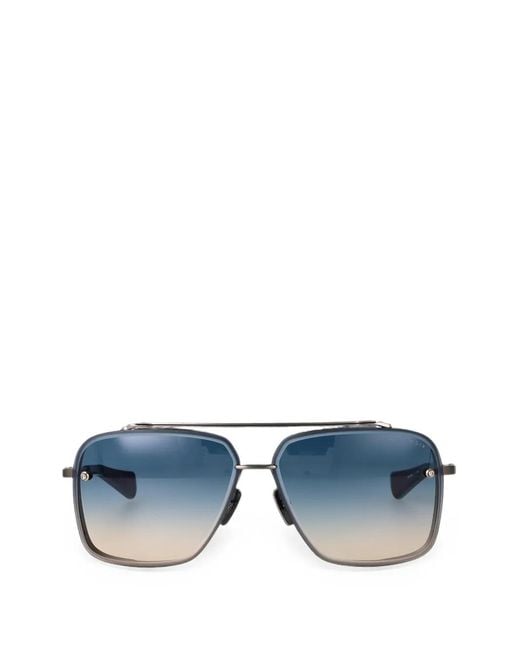Dita Eyewear Blue Mach-Six Square-Frame Sunglasses for men