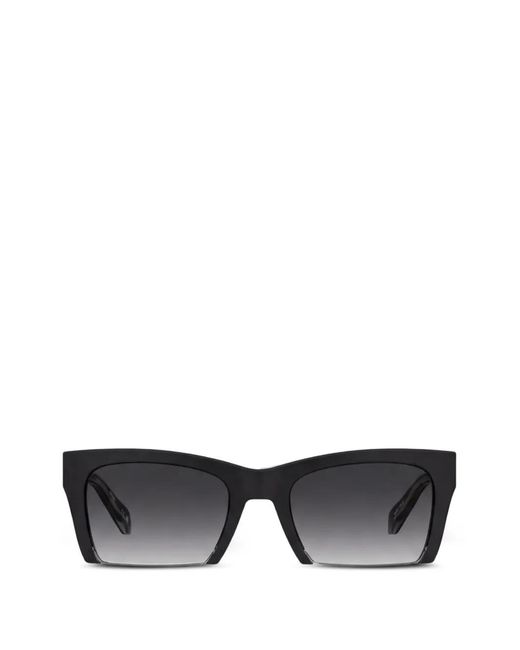 Moschino Black Rectangle-Frame Sunglasses