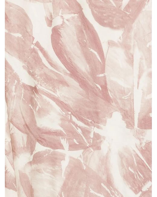 Alysi Pink Floral Scarf