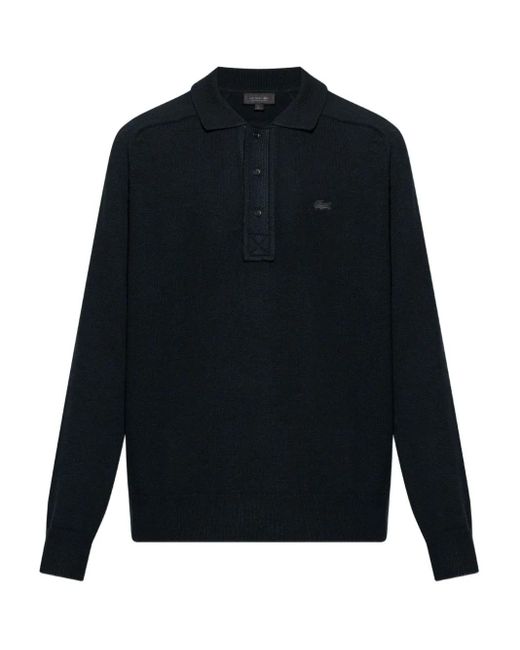 Lacoste Blue Buttoned Polo Shirt for men