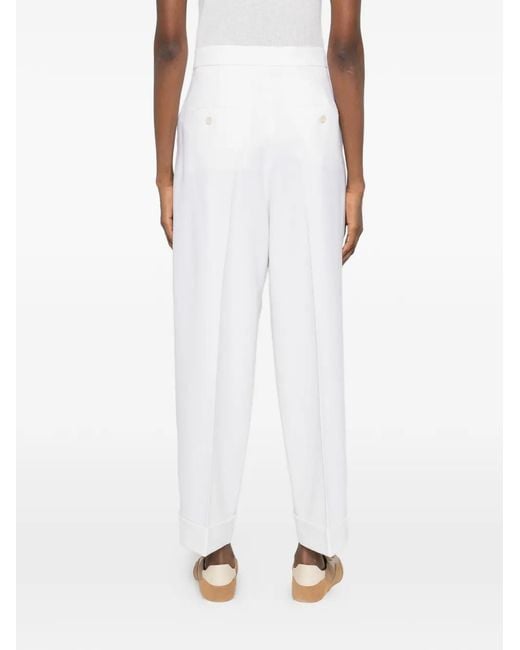 Max Mara White Wool Elastane Mxmrugiada