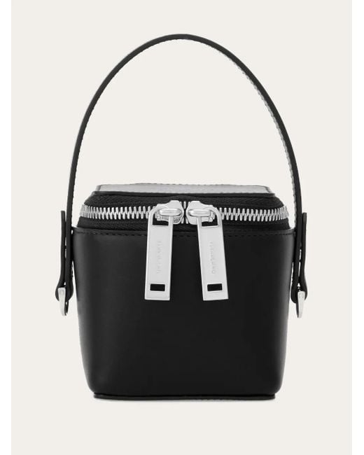Ferragamo Black Micro Leather Mini Bag