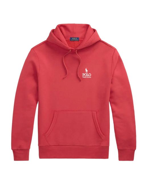 メンズ Polo Ralph Lauren ロゴ パーカー Red