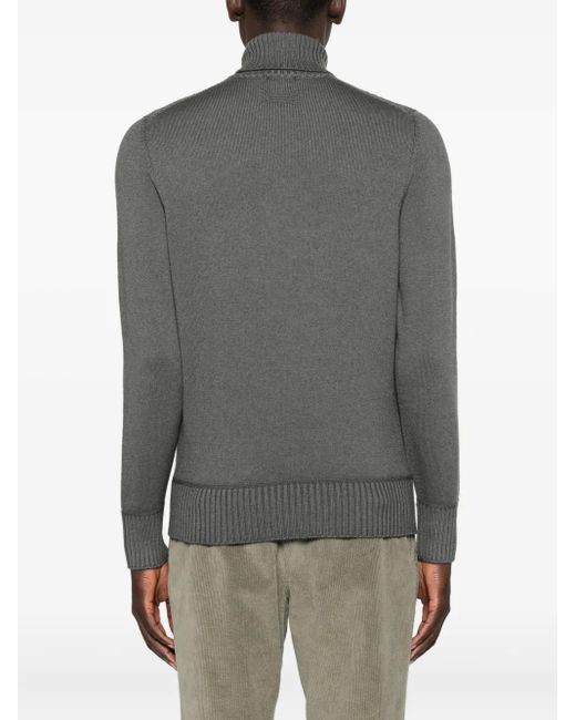 Maglione A Collo Alto di Drumohr in Gray da Uomo