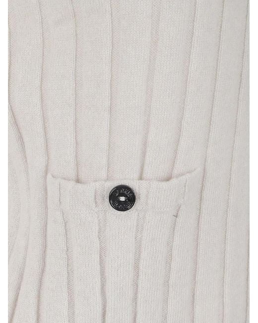 Barrie White Ribbed Top