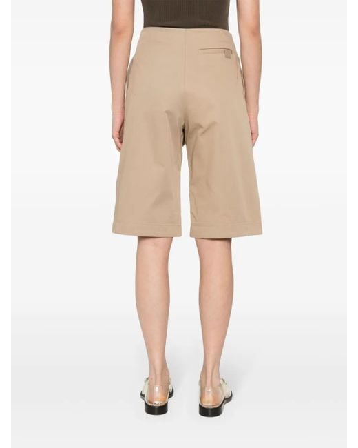 Loewe Geplooide Shorts in het Natural