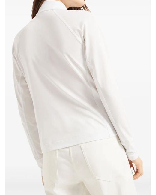 Brunello Cucinelli ロゴパッチ トップ White