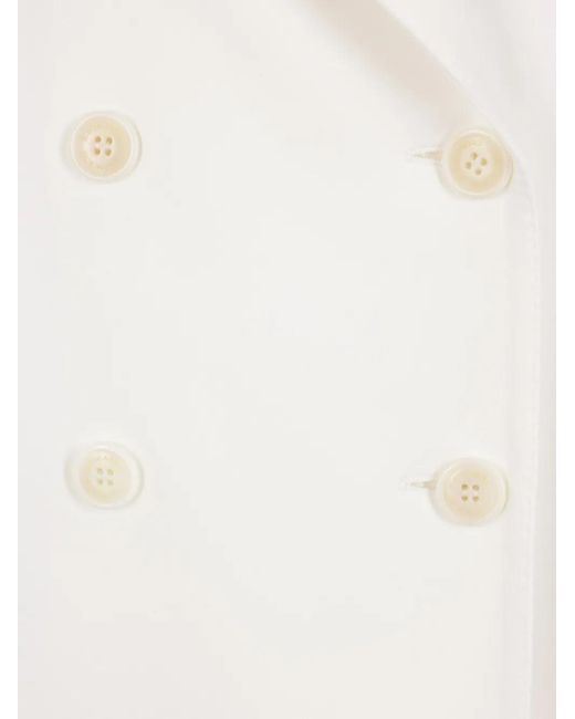 Ermanno Scervino White Double-Breasted Jacket
