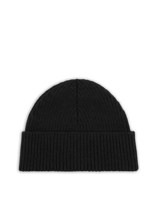 AMI Black Ami De Coeur Wool Beanie