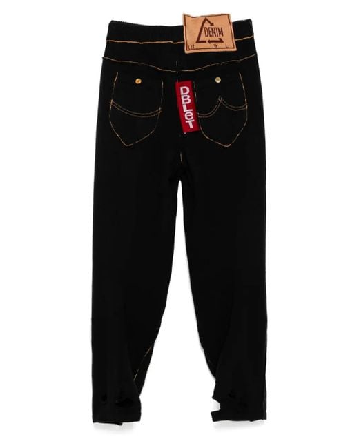 Doublet Black Distressed Trousers for men
