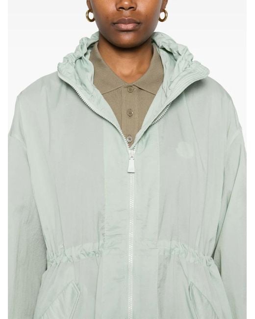Add Green Logo-Embroidered Coat