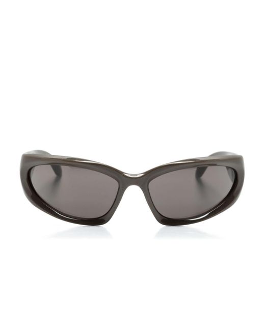 Gafas de sol Swift con montura oval Balenciaga de color Gray