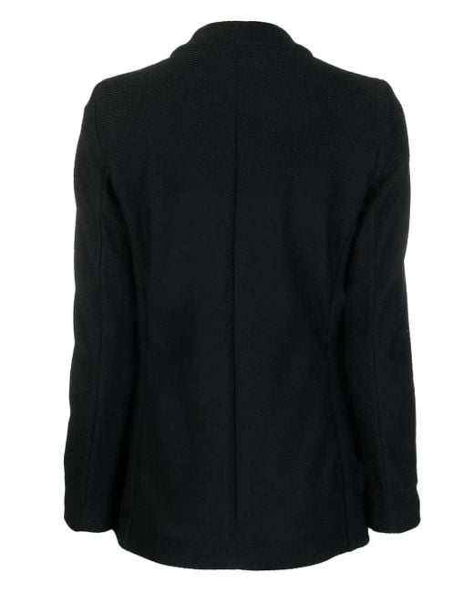 Seventy Black Double-Breasted Tailored Blazer
